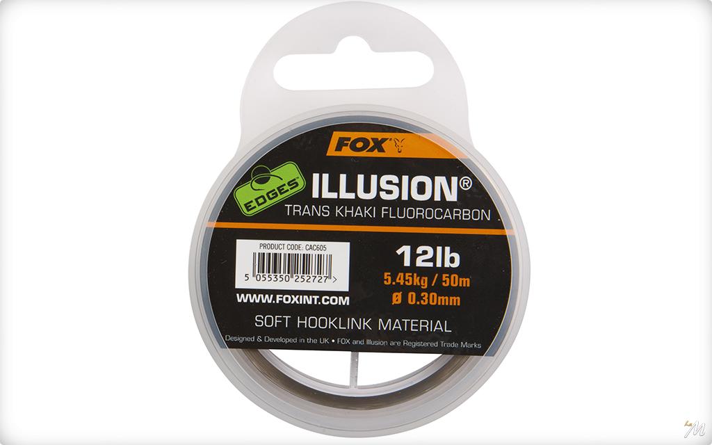 Hameçon Pêche Carpe Fox Edges Illusion Soft Fluorocarbon Hooklink