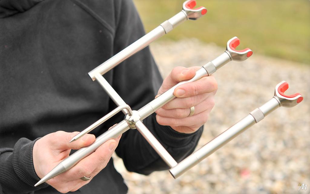 Lot De 3 Cannes Korda Singlez Inox - Installation Complète Pour Pêche à La Carpe - Occasion
