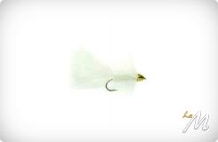 Golden Bullet Woolly Bugger White