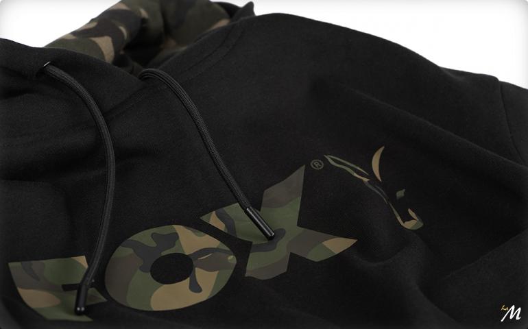 Felpa con Cappuccio Black Camo Print