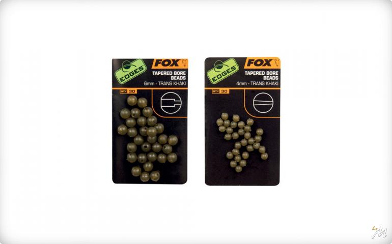 Fox Edges Tapered Bore Beads