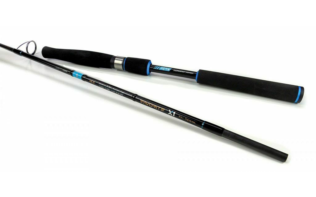 Canna Da Pesca Spinning FAVORITE Blue Bird - 2,4m (8ft), Potenza 3-12g, Azione Fast, 2 Pezzi
