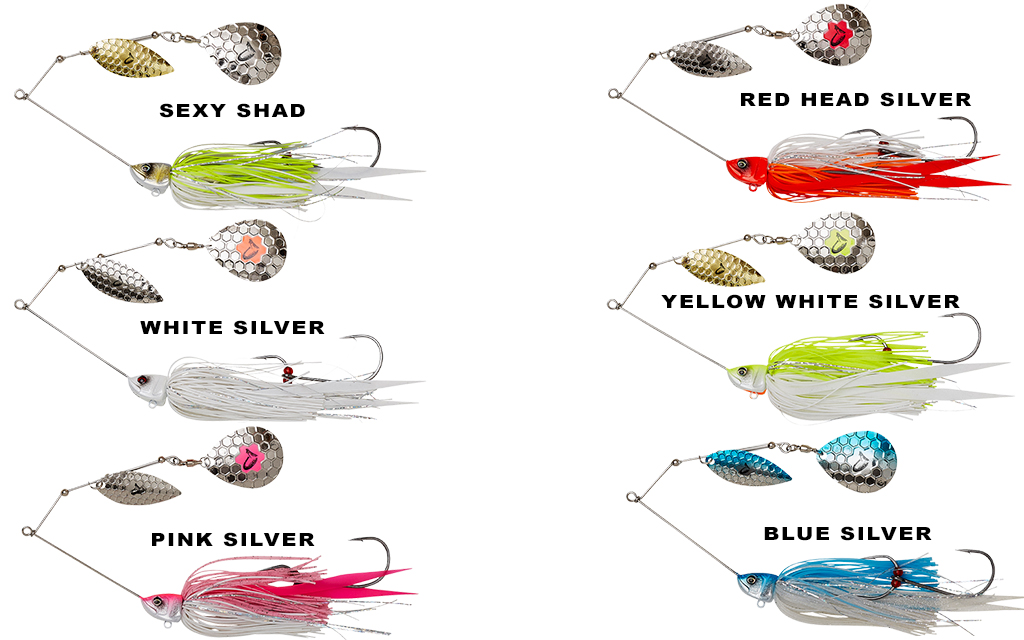 Spinnerbait Da Pesca 15 Esche Da Pesca Spinner - Lame Willow E Colorado