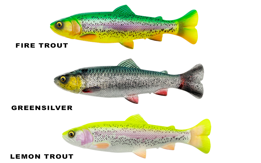 Savage Gear 3D Line Thru Trout - Esche Siliconiche Pre-Rigged - Negozio