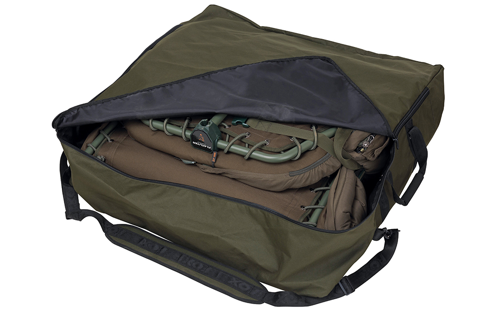Lettino Da Pesca Alla Carpa Yugodex - Pieghevole, Portata 160 Kg, 195x65x32 Cm, Impermeabile, Verde