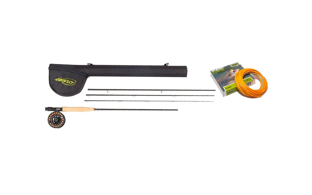 Combo Pesca a Mosca Airflo Canna Mulinello Coda Mosche